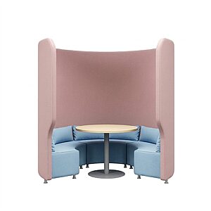 ACOUSTIK – Banquette alcôve acoustique modulaire pour espaces collaboratifs, bureaux ouverts et salles d’attente