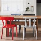 ERIK – Chaise contemporaine Rembourrée en Bois Massif, Empilable et Personnalisable Bureau et Espaces Collaboratifs (6)