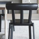 ERIK – Chaise contemporaine Rembourrée en Bois Massif, Empilable et Personnalisable Bureau et Espaces Collaboratifs (7)