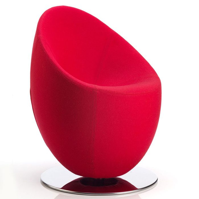 Fauteuil Pop Art oeuf fuchsia Fauteuil Pop Art oeuf fuchsia