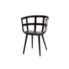 JULES – Petite Chaise Sculpturale en Bois pour Salles d'Attente et Espaces de Réunion (1)