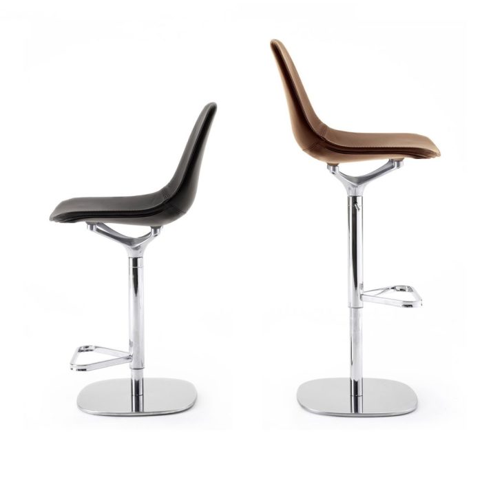 MOON – Tabouret design pivotant et réglable pour bars, bureaux et espaces d’accueil (1)