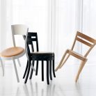 POLO – Chaise contemporaine en hêtre massif, empilable et ergonomique (3)