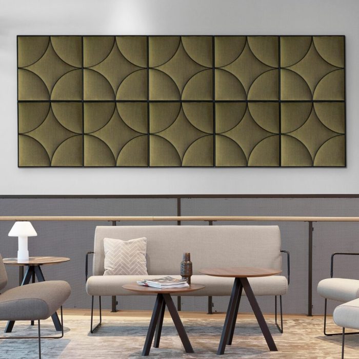 Panneau mural acoustique restaurant formes geometriques 1 Panneau mural acoustique restaurant formes geometriques 1