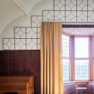 Panneau mural acoustique restaurant formes geometriques 14