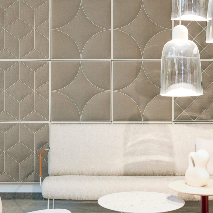 Panneau mural acoustique restaurant formes geometriques 4 Panneau mural acoustique restaurant formes geometriques 4