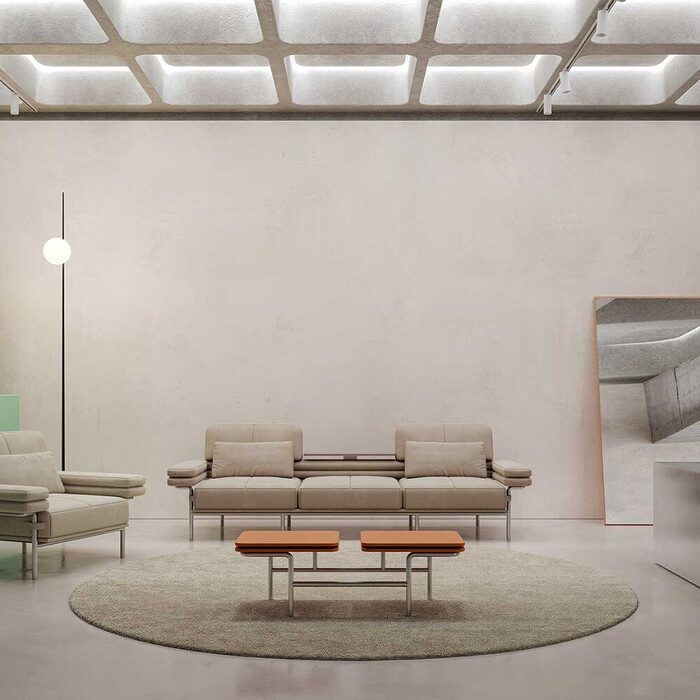 Collection BREST avec fauteuils et canapés au design sculptural inspiré du constructivisme, mobilier contemporain géométrique et élégant