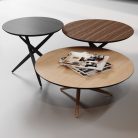 ANDORRA – Table basse design en bois massif, 3 hauteurs et diamètres disponibles (3)