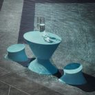 AVA – Table & tabouret lounge outdoor en Poleasy® pour espaces détente ou restauration (1)