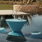 AVA – Table & tabouret lounge outdoor en Poleasy® pour espaces détente ou restauration (2)