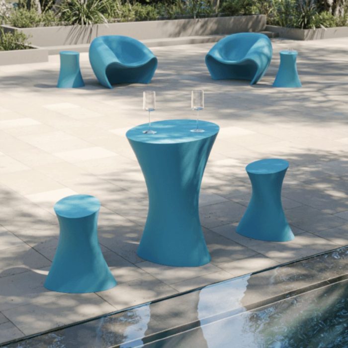 AVA – Table & tabouret lounge outdoor en Poleasy® pour espaces détente ou restauration (8)