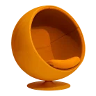 BALL CHAIR – Fauteuil capsule design pour espace lounge, hall d’hôtel ou médiathèque contemporaine (3)