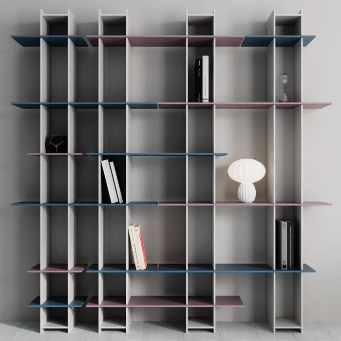 BHOPAL – Bibliothèque légère et modulable avec système d’encastrements simples (2) BHOPAL – Bibliothèque légère et modulable avec système d’encastrements simples (2)