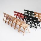 BUND – Chaise pliante en bois naturel pour espaces polyvalents (5)