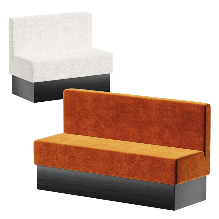 Banc modulaire avec prises pour espaces professionnels