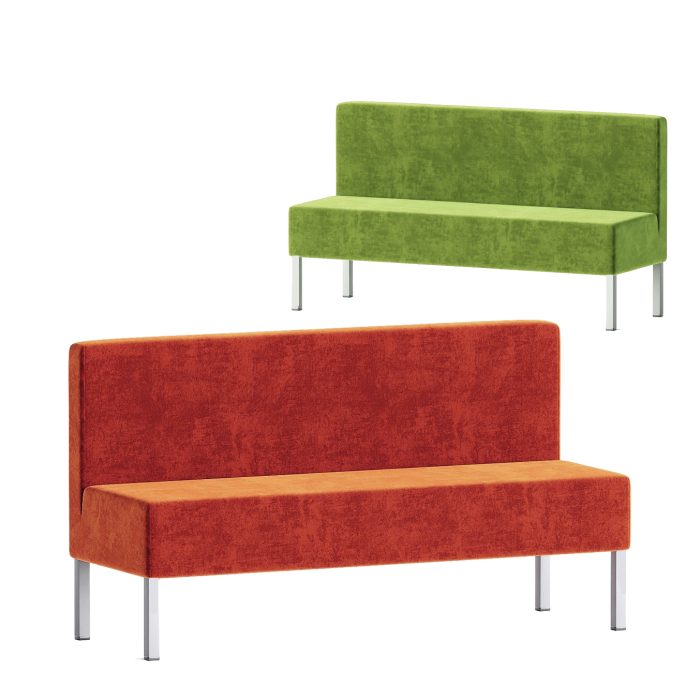 Banc modulaire avec prises pour espaces professionnels, bureaux et zones d’attente