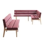 Banquette contract modulable droite angle interieur restaurant cafeteria salle attente espace public