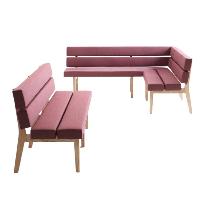 Banquette contract modulable droite angle interieur restaurant cafeteria salle attente espace public Banquette contract modulable droite angle interieur restaurant cafeteria salle attente espace public
