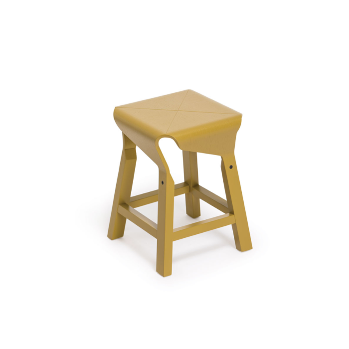 CLAY - Tabouret sculptural en bois cintré – design épuré et jeu de courbes (11) CLAY - Tabouret sculptural en bois cintré – design épuré et jeu de courbes (11)