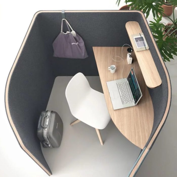 COCOON – Workstation modulaire pour bureaux open space, coworking et zones de concentration (2) COCOON – Workstation modulaire pour bureaux open space, coworking et zones de concentration (2)