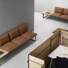 CORBY – Banquette modulaire aluminium et bois pour coworking, accueil ou espaces collaboratifs (1)