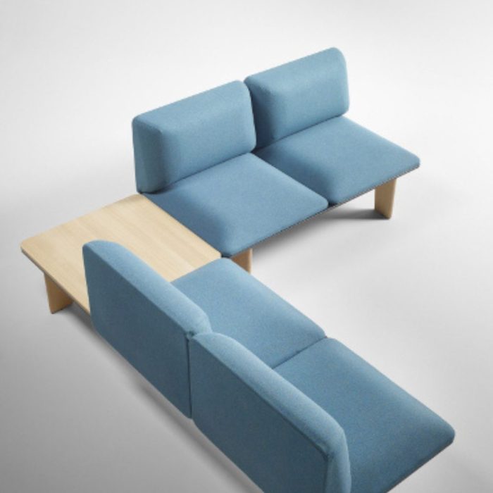 CORBY – Banquette modulaire aluminium et bois pour coworking, accueil ou espaces collaboratifs (6)