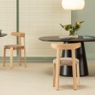 CORONA - Chaise en frêne - élégance chaleureuse et design graphique pour espaces professionnels (15)