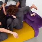 Canapé Nubola Gaetano Pesce – Canapé design contemporain au dossier mousse nuageuse pour salons et espaces d’accueil (4)