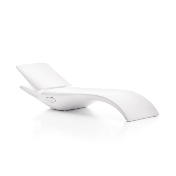 Chaise longue inclinable dossier reglable gaz outdoor jardin terrasse piscine espace detente