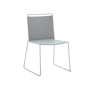 GALANT – Chaise visiteur en métal monocoque résistante et design épuré pour intérieur et extérieur