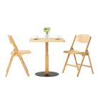 Chaise pliante bois naturel interieur salle attente accueil espace polyvalent evenement