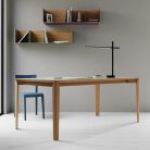 DARWIN – Table extensible élégante en bois massif aux lignes fluides (4)