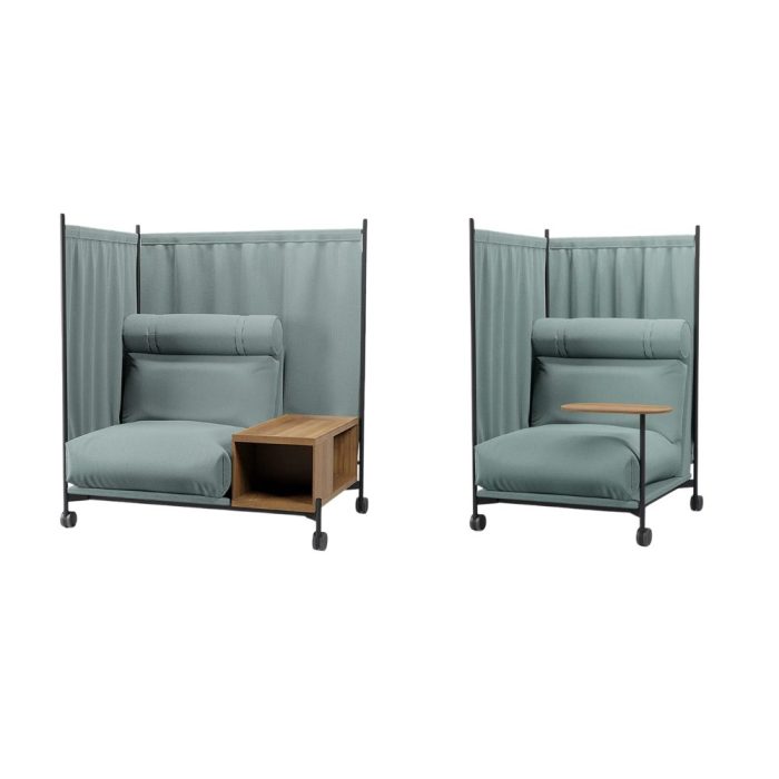 DAYBED – Fauteuil de bureau cocooning mobile pour zones de concentration cosy (2)