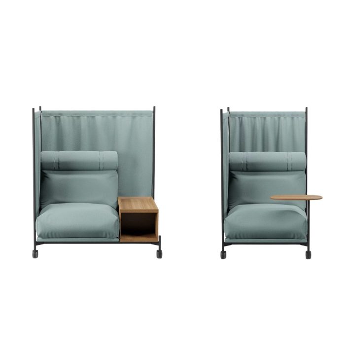 DAYBED – Fauteuil de bureau cocooning mobile pour zones de concentration cosy (3)