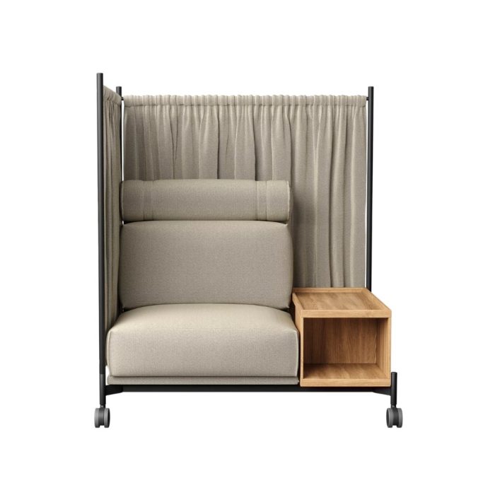 DAYBED – Fauteuil de bureau cocooning mobile pour zones de concentration cosy (4)