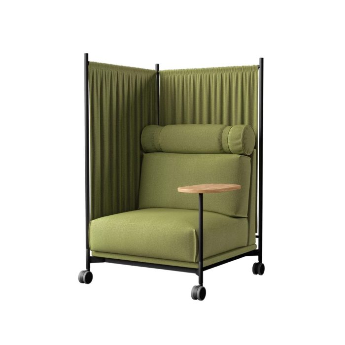 DAYBED – Fauteuil de bureau cocooning mobile pour zones de concentration cosy (8)