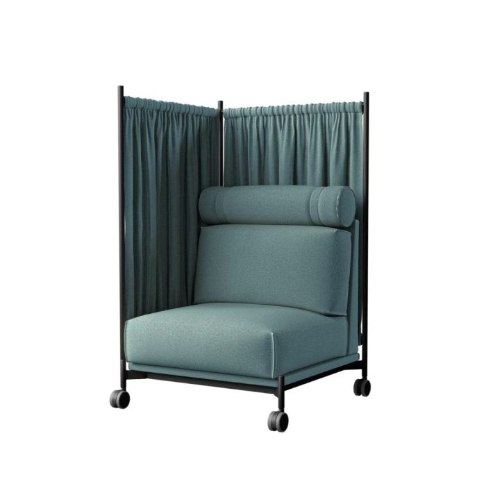 DAYBED – Fauteuil de bureau cocooning mobile pour zones de concentration cosy (9)
