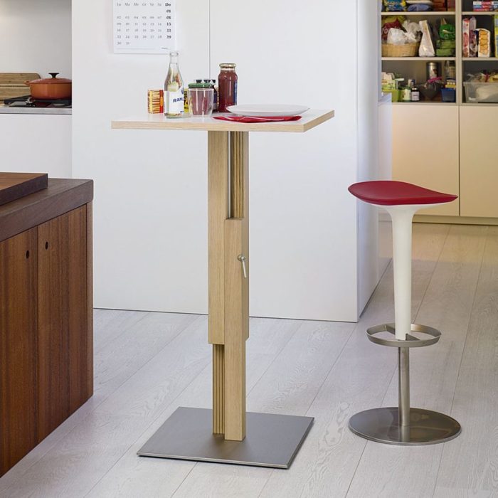 FRESNO – Table bistrot réglable en hauteur pour espaces compacts et polyvalents (2) FRESNO – Table bistrot réglable en hauteur pour espaces compacts et polyvalents (2)