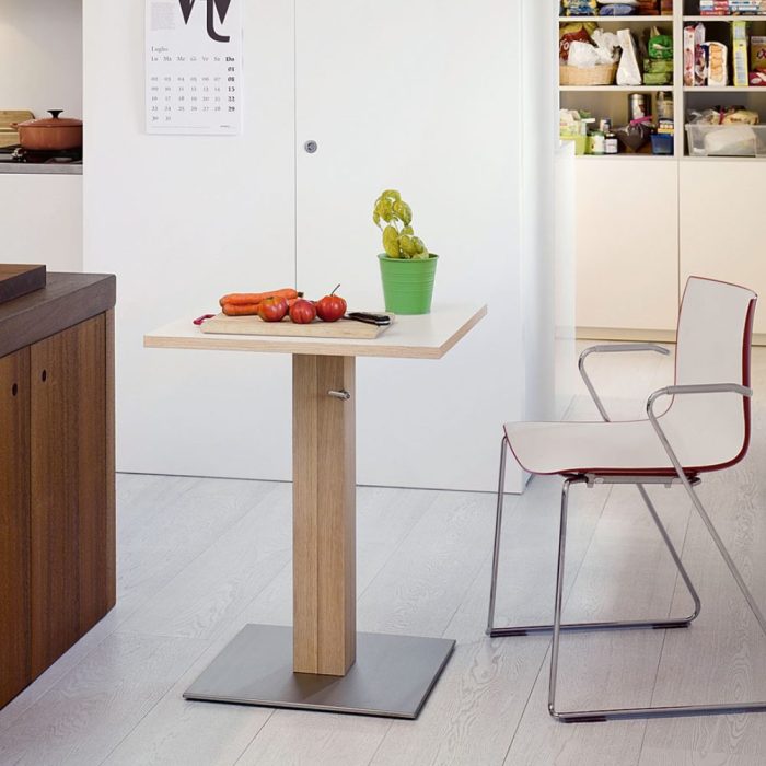 FRESNO – Table bistrot réglable en hauteur pour espaces compacts et polyvalents (3) FRESNO – Table bistrot réglable en hauteur pour espaces compacts et polyvalents (3)