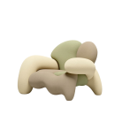 Fauteuil Morphologica – Design radical en laine bouclée pour salons créatifs et espaces d’accueil (3)