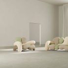 Fauteuil Morphologica – Design radical en laine bouclée pour salons créatifs et espaces d’accueil (9)