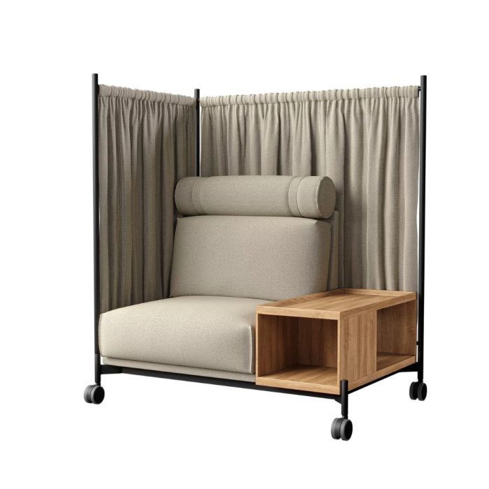 Fauteuil lit daybed modulable zone concentration interieur salle attente espace detente bureau