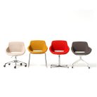 Fauteuil visiteur accoudoir arrondi aeroport espace professionnel raffine