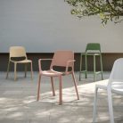 LAGOS – Chaise et tabouret outdoor en polypropylène pour restauration ou terrasse professionnelle (7)