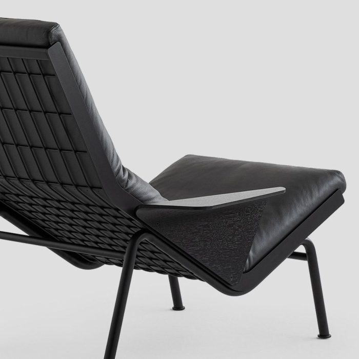 MORRISSON – fauteuil design alliant structure métallique apparente et confort enveloppant (1)