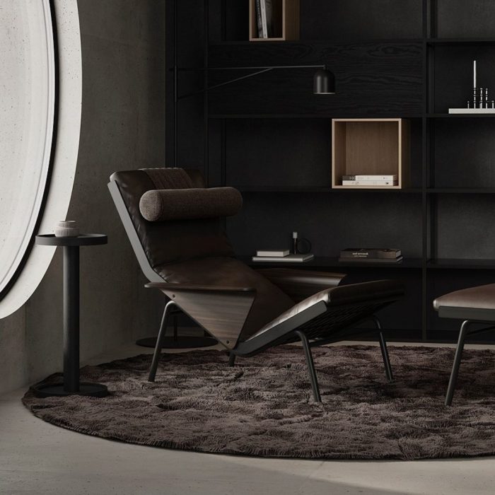 MORRISSON – fauteuil design alliant structure métallique apparente et confort enveloppant (6)