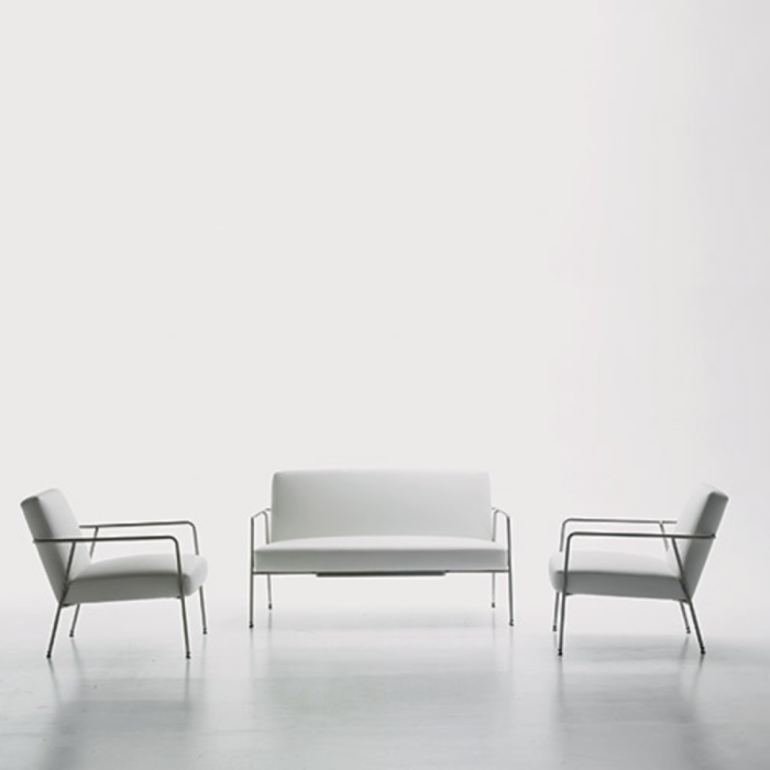REDMOND – Fauteuil et sofa en acier inoxydable, design adaptable pour espaces de réception et détente (10)