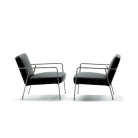 REDMOND – Fauteuil et sofa en acier inoxydable, design adaptable pour espaces de réception et détente (7)