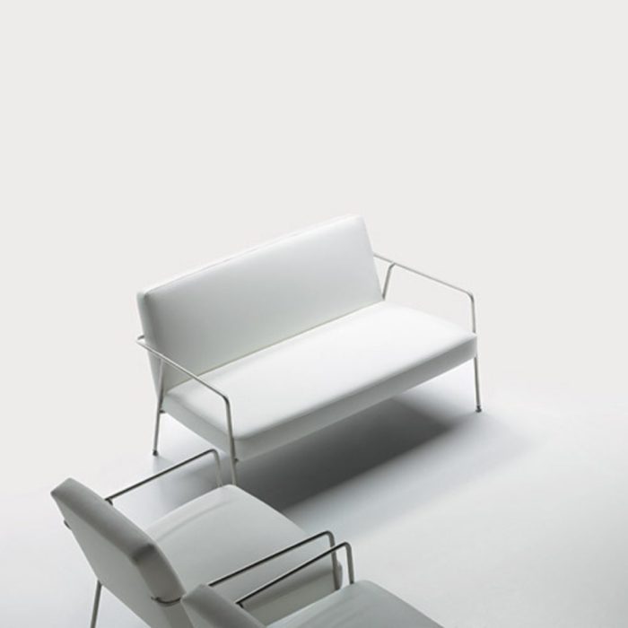 REDMOND – Fauteuil et sofa en acier inoxydable, design adaptable pour espaces de réception et détente (9)