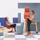 ROCA – Fauteuil de bureau mobile pour zones de concentration cosy (2)